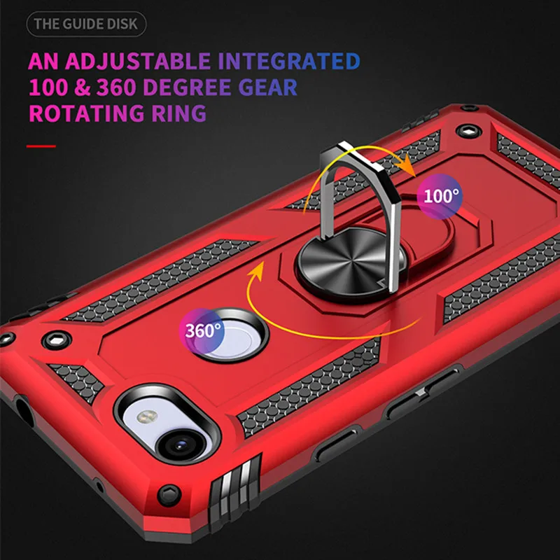 Armor Holder Case For Google Pixel 3A Car Magnetic Phone PC+TPU Shockproof Anti-Fall Back Cover XL | Мобильные телефоны и