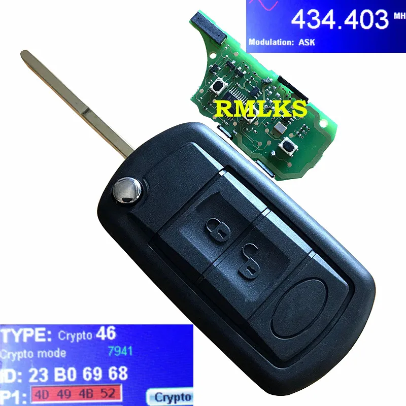 Флип-брелок с 3 кнопками флип-брелок дистанционным управлением без ключа 315 МГц 433