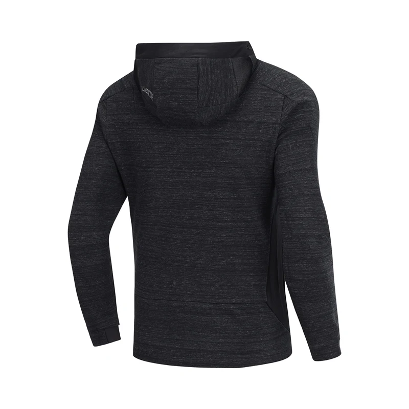 Li Ning мужская тренировочная серия толстовка с капюшоном теплая оболочка обычный