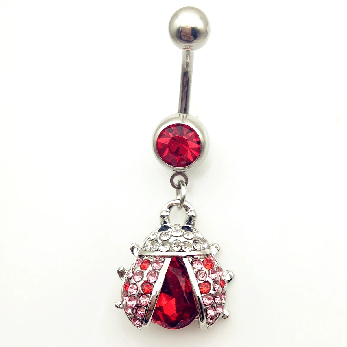 Стразы насекомое Божья коровка женские кольца для пупка сексуальный пирсинг