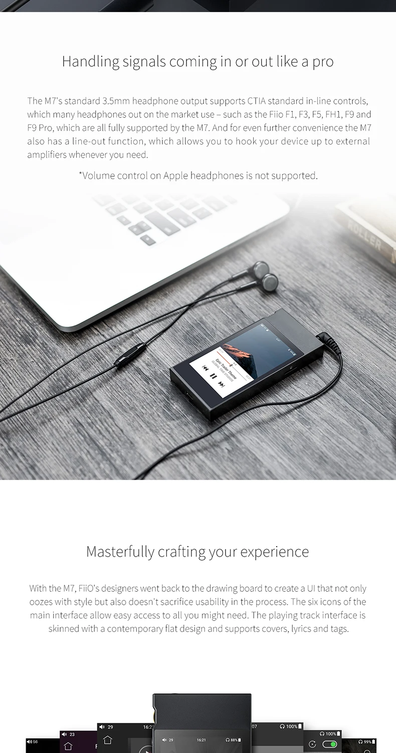 FiiO металлический чехол M7 Bluetooth 4,2 aptx-hd LDAC Hi-Res сенсорный ЖК-экран мини Музыка MP3 Воспроизведение с fm-радио(черный/красный/синий/серебристый