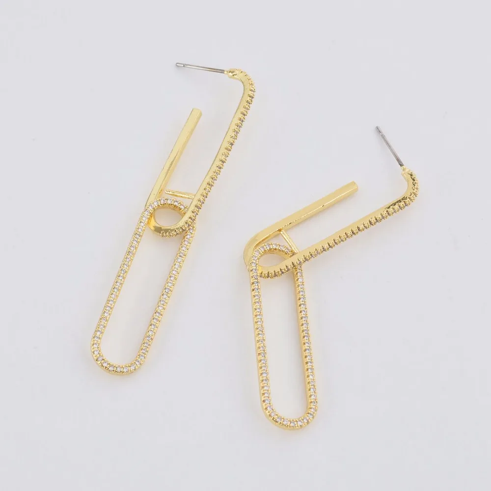 Luxurious and luxurious style of zircon earrings for women/girls wedding made high quality jewelry.ER-223 |