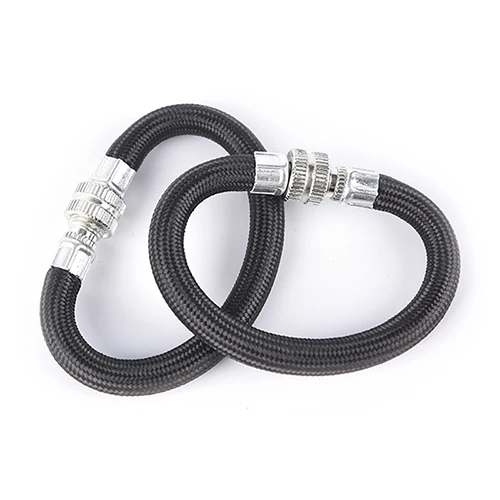 2PCS Bicycle Pump Extension Hose Inflator Tube Pipe Cord Cycling Pumping Service Parts Longer Use150Psi Schrader A/V Valve | Спорт и