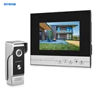 Видеодомофон DIYSECUR с 7-дюймовой сенсорной кнопкой, 700TVLine, инфракрасная наружная камера для домашнейофисной системы безопасности