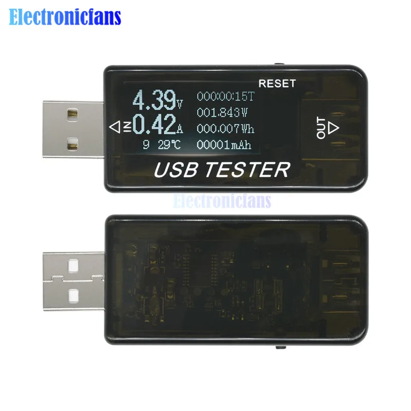 6 в 1 0-5A DC 4-30 в USB порт тестер дисплей напряжение тока мощность USB вольтметр мощность амперметра тестер мультиметр