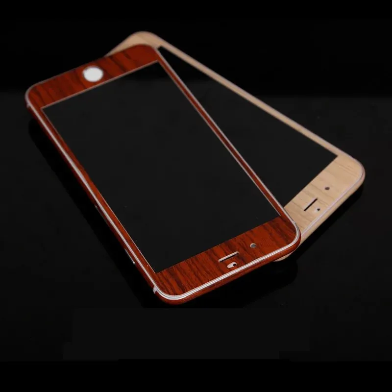 Luxury Wood Grain For iphone 7 7plus Full Body Cover Skin Sticker Protection Case 8/ 8 plus X |