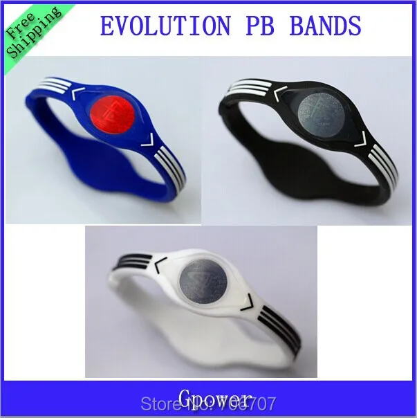 Hot sale! New style PB Viper power bands mix 3 colors sizes silicone sports bracelets free shipping with box|bracelets for a cause|bracelet