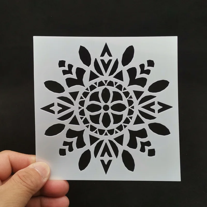 13*13 Flower pvc Layering Stencils for Diy scrapbook coloring painting stencil home decor diy etc. Product image | Канцтовары для