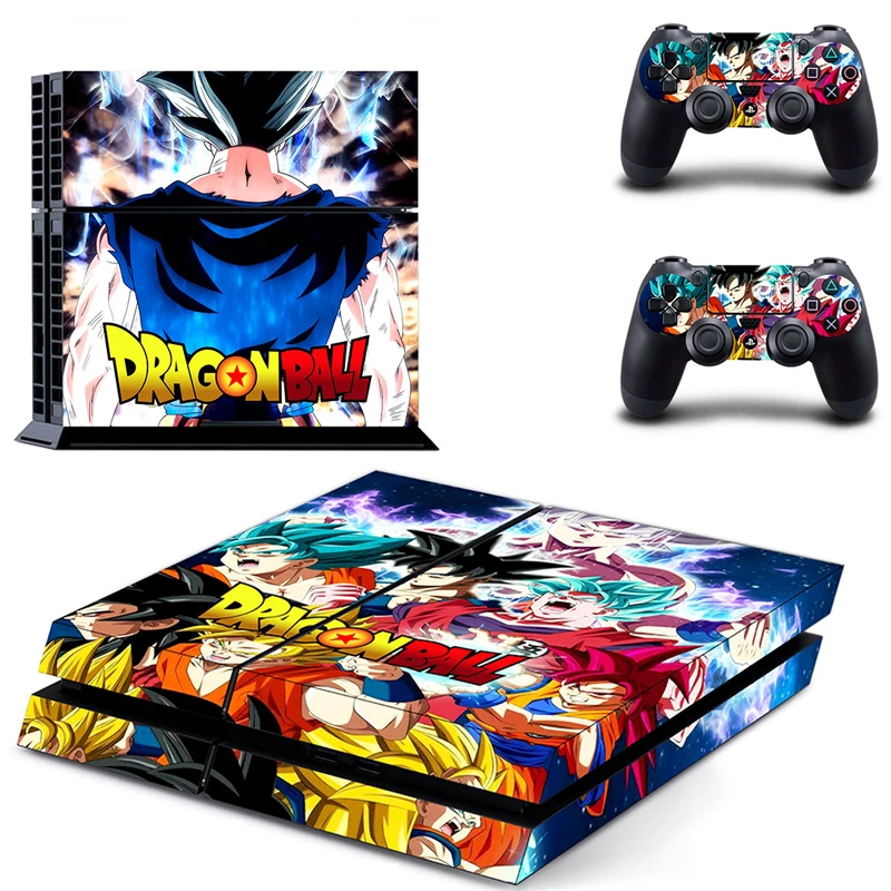ARRKEO Dragon Ball Супер Саян Гоку виниловая наклейка скины наклейки Обложка для sony PS4 приставка PlayStation 2 контроллер аксессуары