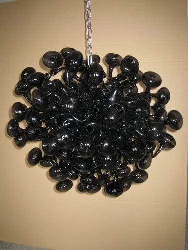 

LR054-Customized Black Glass Chandelier
