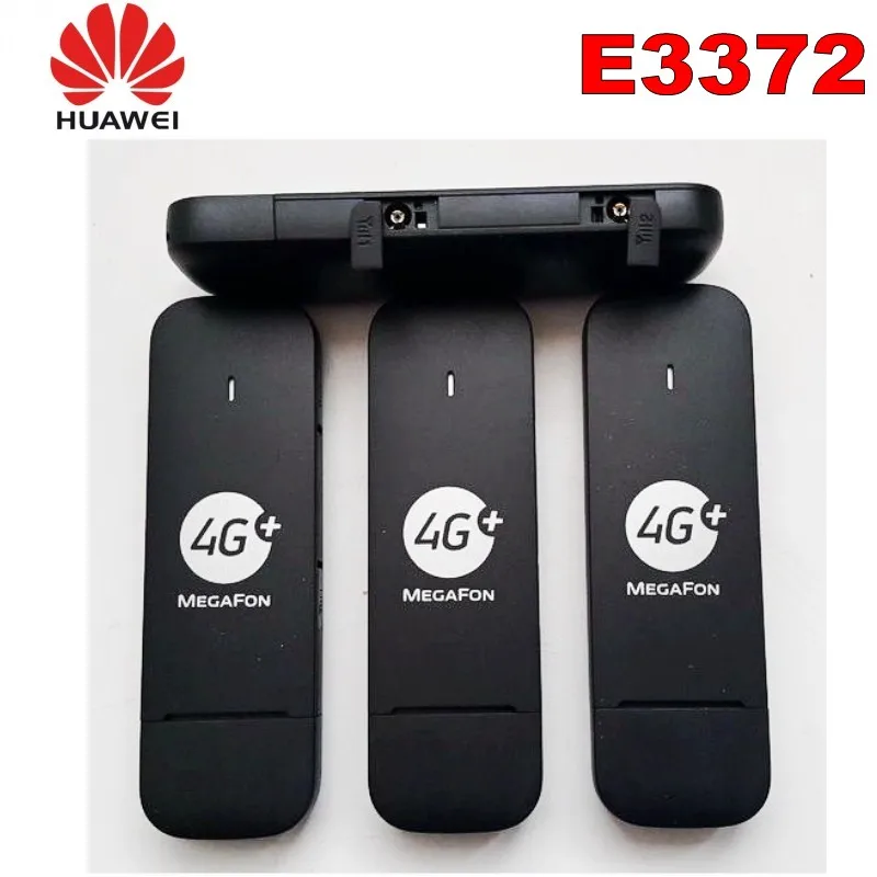 Лот из 10 шт. разблокированный huawei E3372 E3372H-153 4G LTE USB ключ USB палка Datacard плюс 2 шт. антенна