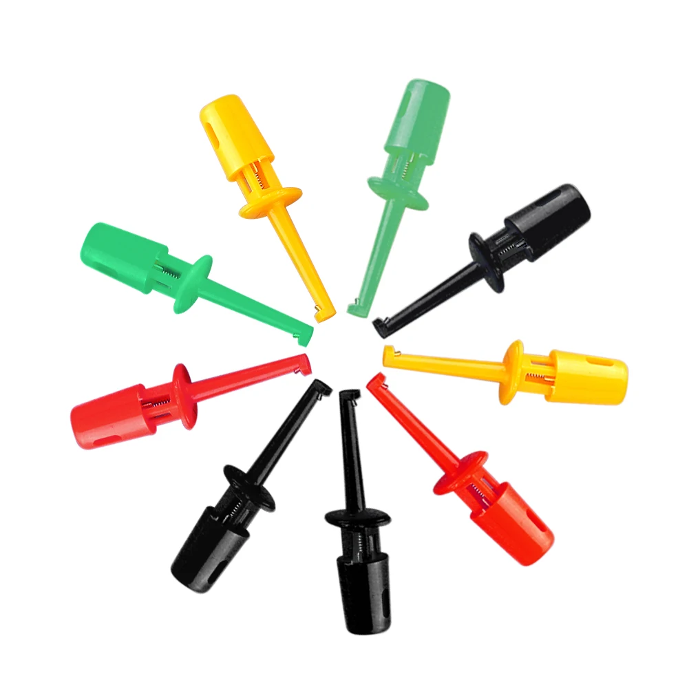 Новый Многоцветный 10 шт Мини Тест Крюк Зажим для электронного тестирования SMD