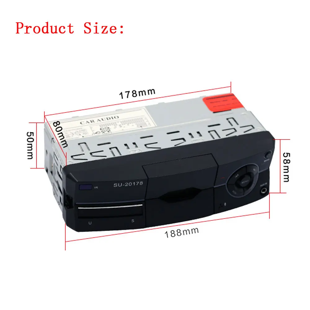 AMPrime 1 Din автомагнитола MP3 плеер Автомобильный аудио стерео Bluetooth радио 12 в FM AUX