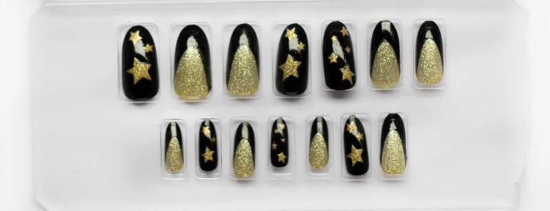 Новый 24 шт. Партия Маникюр 3D Горный Хрусталь Блестит Украшения Французский