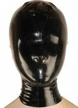 100% натуральная латексная маска на голову резиновый капюшон Фетиш маска|latex