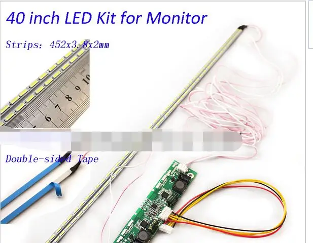 Лента светодиодная алюминиевая для подсветки 40 дюймов 452 мм|kit kits|kit ledkit lamp |