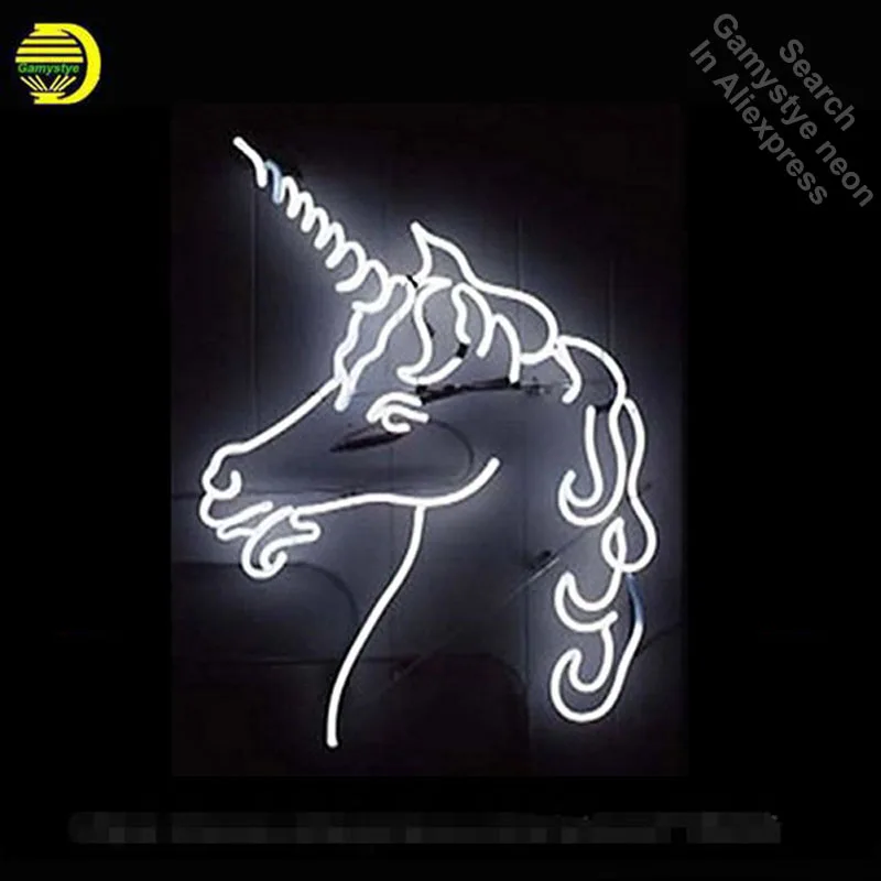 

New Horse Neon Sign neon bulb Sign Real Glass Tube white neon lights Recreation Iconic Sign store Display Advertise personalized