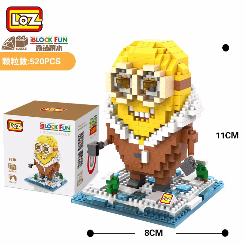 Vente Mini Arctique Minions Mignon Action Poupees Diamant Briques Modeles Educatifs Blocs de Construction Jouets pour Enfants|jouets enfants|blocs