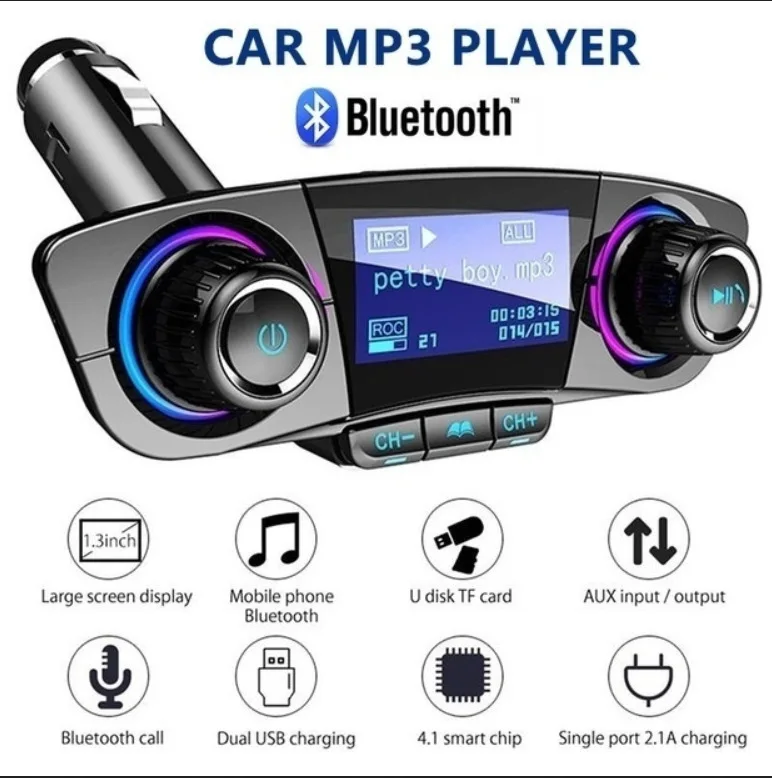 Bluetooth автомобильный комплект MP3 плеер беспроводной fm передатчик громкой связи
