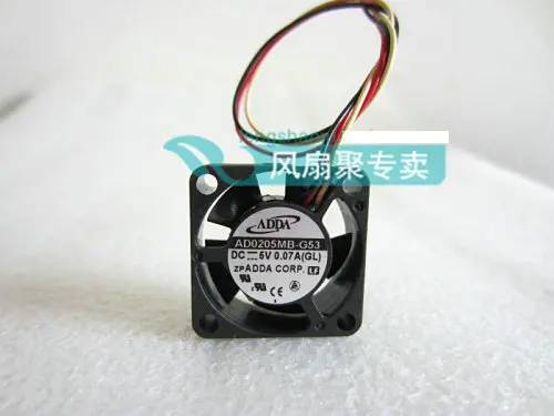 

Original Taiwan ADDA AD0205MB-G53 2.5cm 2510 5V 0.07A double ball three lines silent fan