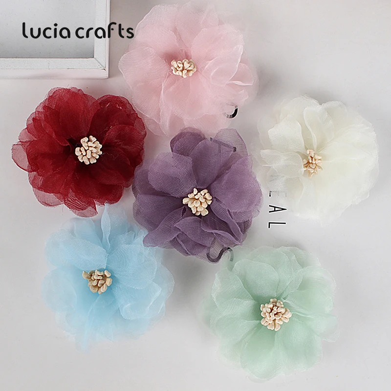Lucia Craft разноцветные 55 мм Искусственные тканевые цветы для свадебной вечеринки