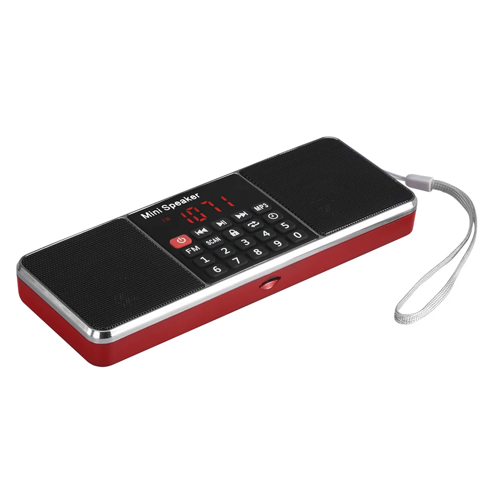 Digital Portable Radio AM FM Speaker Stereo MP3 Player TF/SD Card USB Drive LCD Display Speakers | Электроника