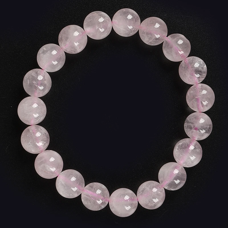 Гладкий 10 мм милый розовый круглый и прозрачный кристалл Кварц Сделай Сам для