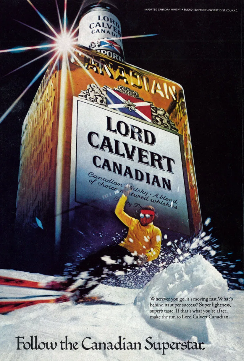 Винтажный постер с алкоголем и винным пивом Lord Calvert канадский виски классические