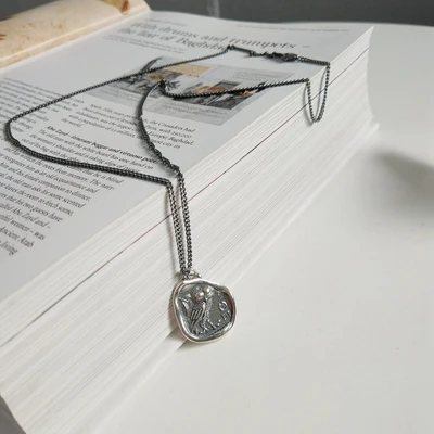 Женское винтажное ожерелье из стерлингового серебра 925 пробы с бесплатным ожерелья с кулоном в виде совы