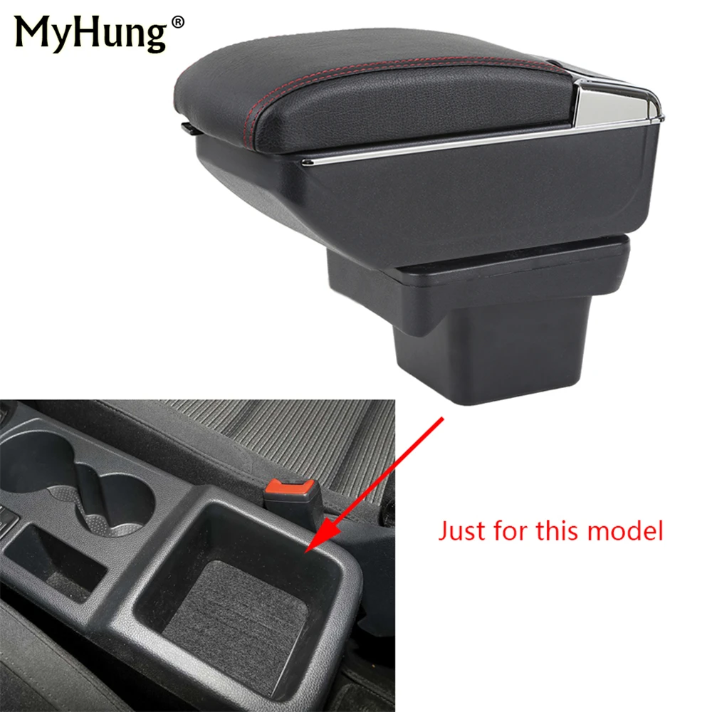 For VW Touran L 2016 2017 2018 Armrest box Central Console Arm Store content cup holder ashtray With Rise and Down Function | Автомобили и