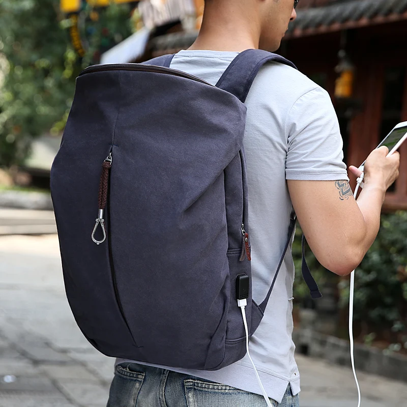 Рюкзак Muzee мужской вместительный из парусины для ноутбука|men canvas backpack|canvas backpackcanvas