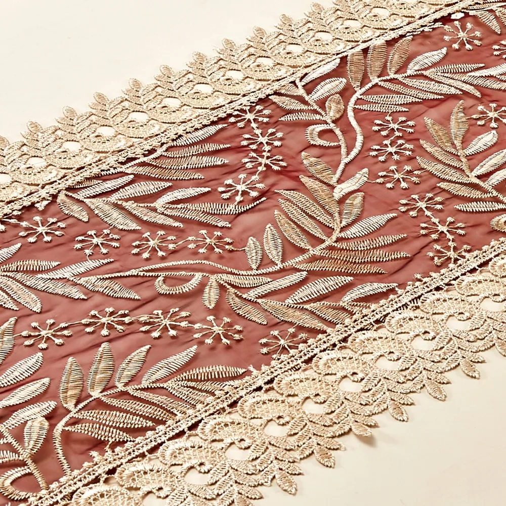 Adasmile искусственная кружевная вышитая Цветочная элегантная настольная дорожка