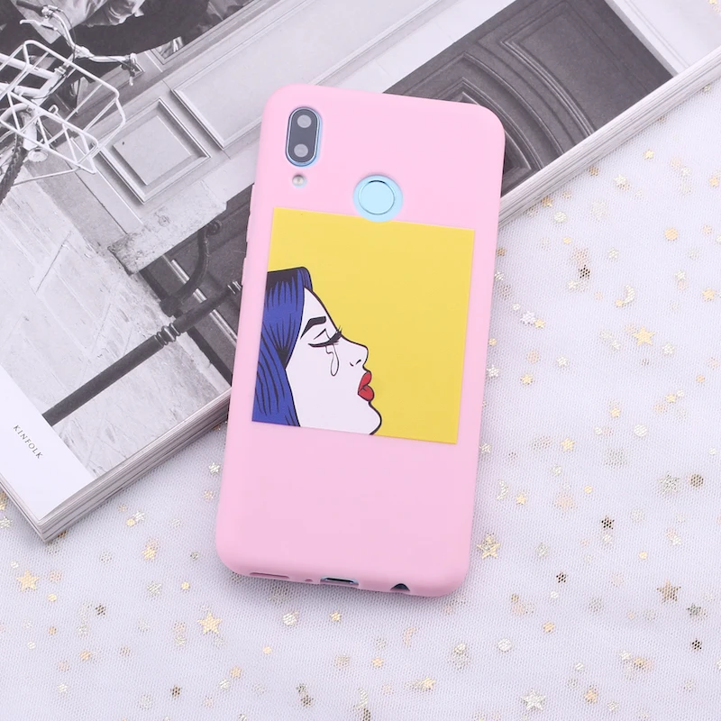 Для samsung S8 S9 S10 S10e Plus Note 8 9 10 A7 A8 Comics Book Girl мультяшный карамельный силиконовый чехол для телефона Capa Fundas Coque - Цвет: 7