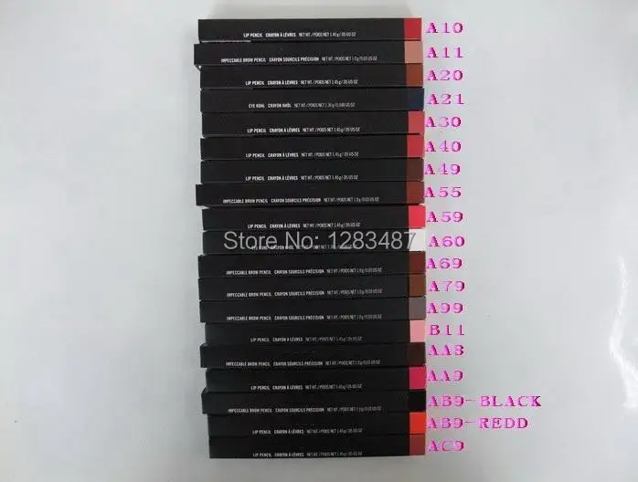 Wholesale - NEW EYE KOHL Colors eyeliner pencil / Lip pencils 1.45g in box mix colors (48pcs/lot) | Красота и здоровье