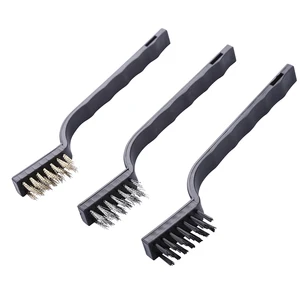 Набор стальных и латунных нейлоновых щеток 3 в 1 для полировки и удаления ржавчины
