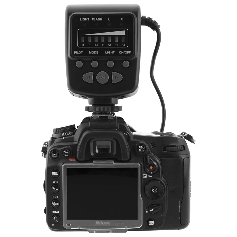 Кольцевая вспышка Meike FC100 для макросъемки кольца Canon Nikon D7000 D5100 D90 D80s D70 серия D200 D60 D50