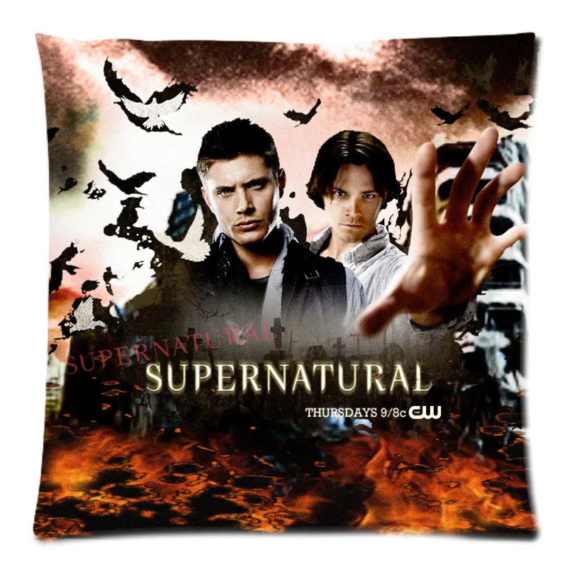 Чехол для подушки Hot TV Play_Supernatural двусторонний чехол с принтом и Хлопковый 17 7 &quotx17