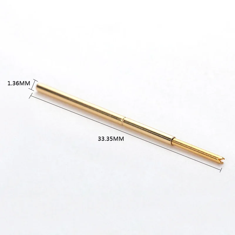 Safety Household Durable Brass Spring Test Probe PA100-Q1 100 / PCS Metal Sleeve Length 33.35mm | Обустройство дома