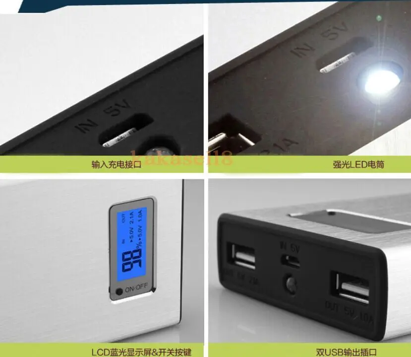 DIY наборы двойной USB 5 V 1A 2A мобильный Банк питания зарядное устройство коробка для