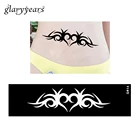 Горячая Распродажа 1 шт маленькая индийская хна тату трафаретная полоска сердце дизайн Женская Талия Плечо художественная краска здоровье тату трафарет S614