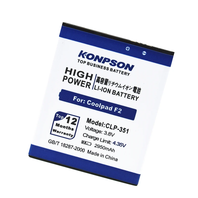 CPLD-351 2950 мАч литий-ионный аккумулятор для замены Coolpad F2 8675 NOTE 5951 8750 5891Q 7320 |