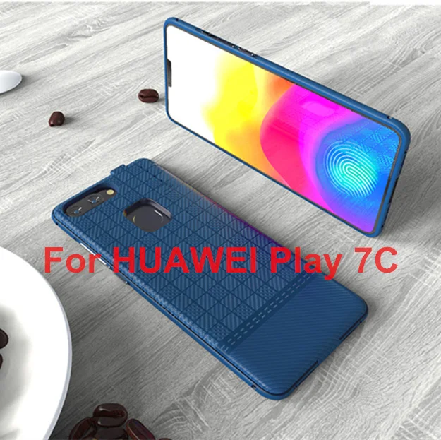 Blue for Play 7C Чехол для зарядного устройства NTSPACE s для huawei Honor Play 7C 7X, чехол на заднюю панель с зажимом 5000 мА/ч, внешний резервный внешний аккумулятор, чехол для зарядки - Цвет: Blue for Play 7C