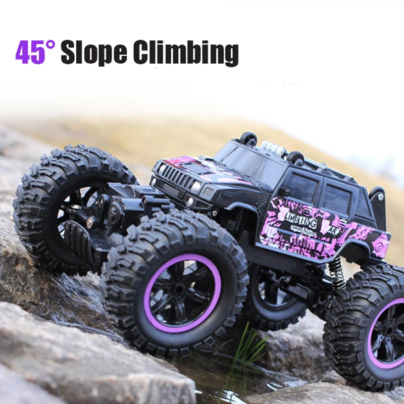 RC автомобиль 4WD 2 4 г восхождение 4x4 двойные двигатели рок сканеры светодиодный