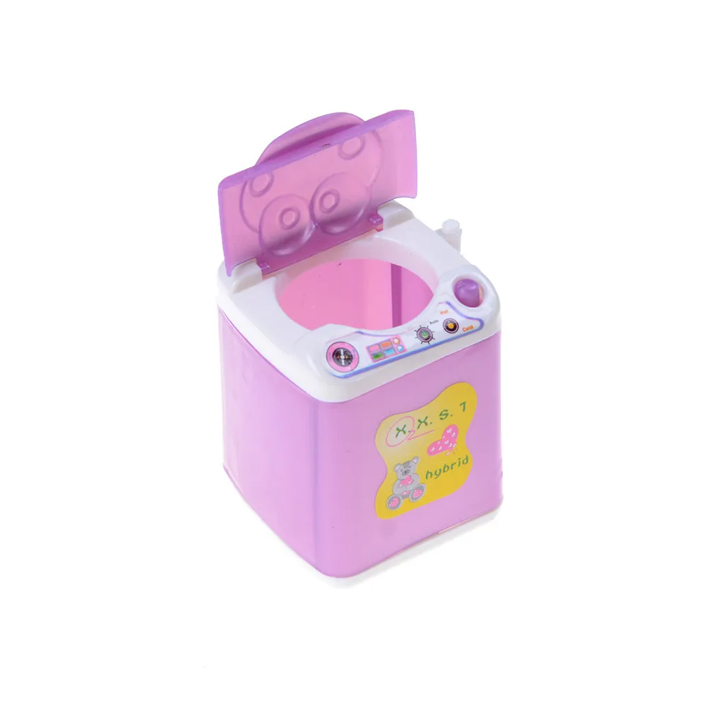 

Plastic Mini Washing Machine Dollhouse Furniture Toy for Babi Dolls Furniture Girls Best Gifts