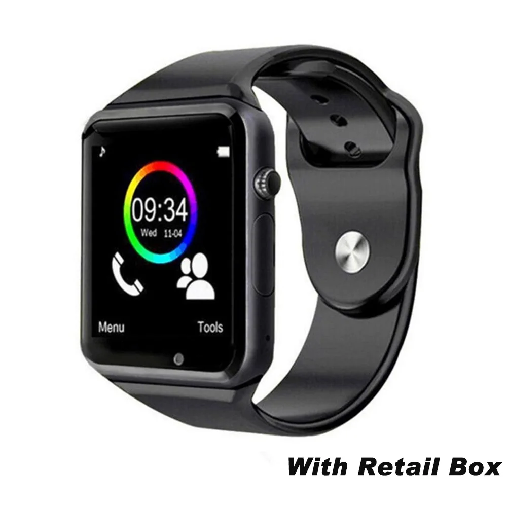 Black 696 A1 Смарт часы трекер сна вызов дистанционное управление Push сообщение Smartwatch для Xiaomi для huawei Android телефон - Цвет: Black