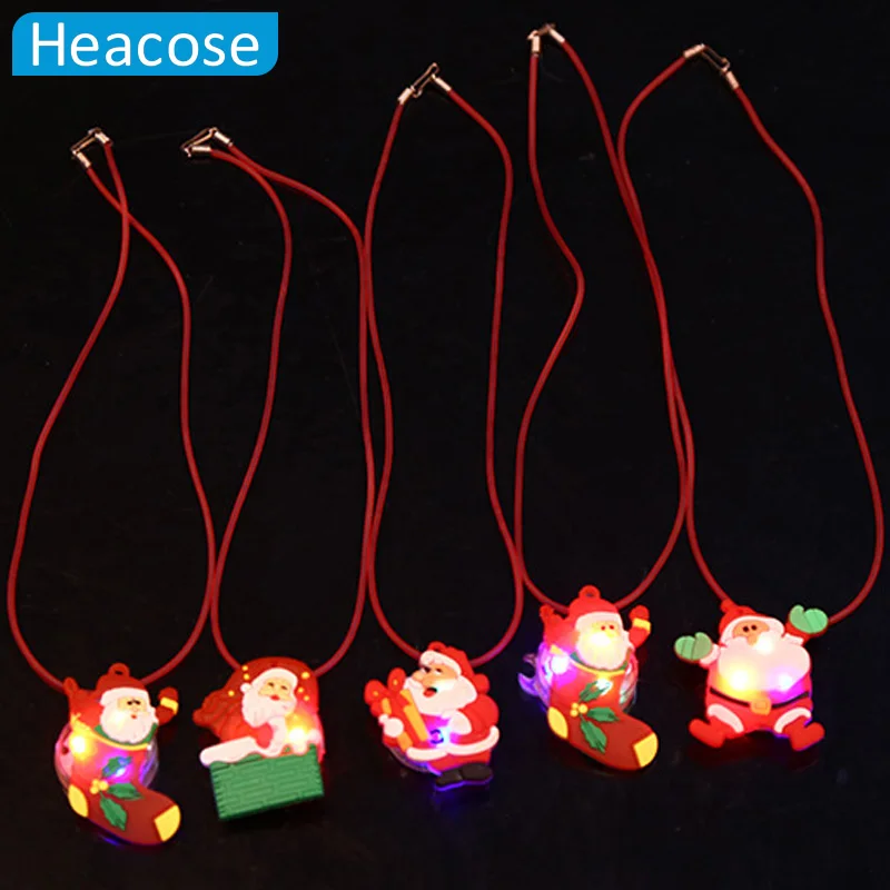 2 шт./лот светодио дный 5 видов стилей Санта Клауса рождественские дерево