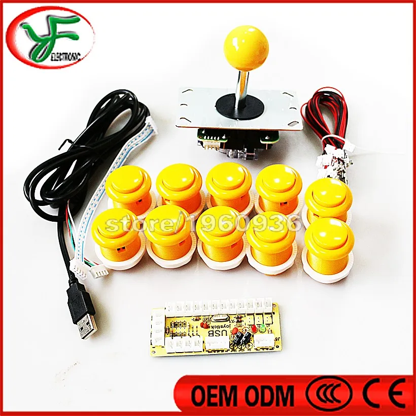 Usb кодировщик Zero Delay на ПК + 1 джойстик SANWA 2 встроенных микропереключателя кнопка