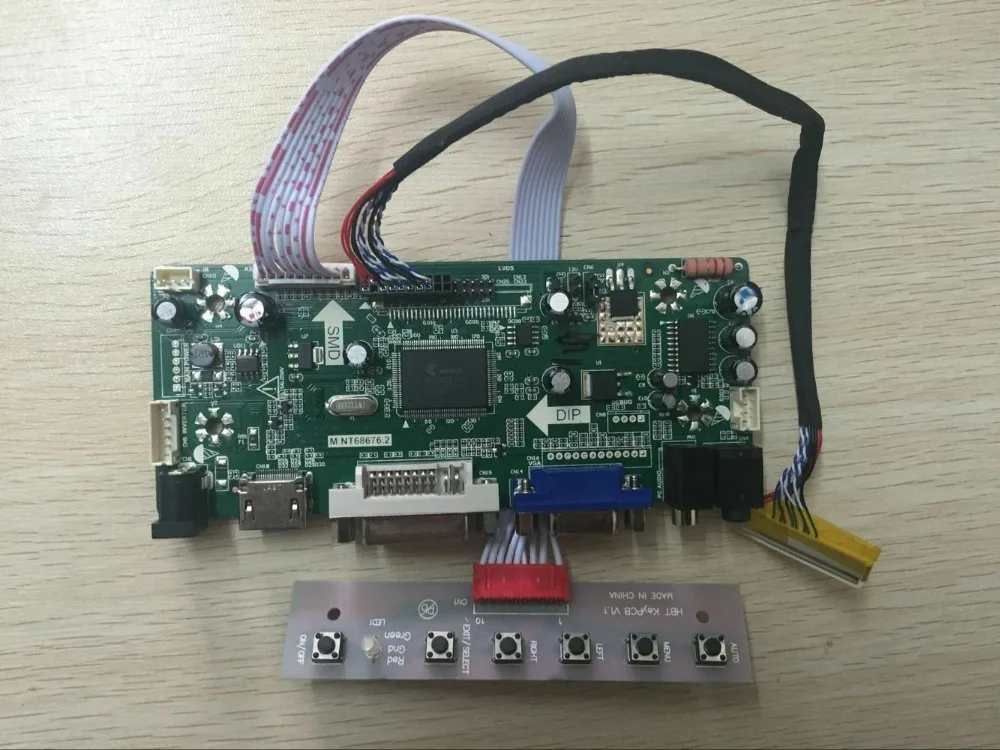 Комплект платы драйвера контроллера Latumab HDMI + DVI VGA LCD LVDS для светодиодного экрана