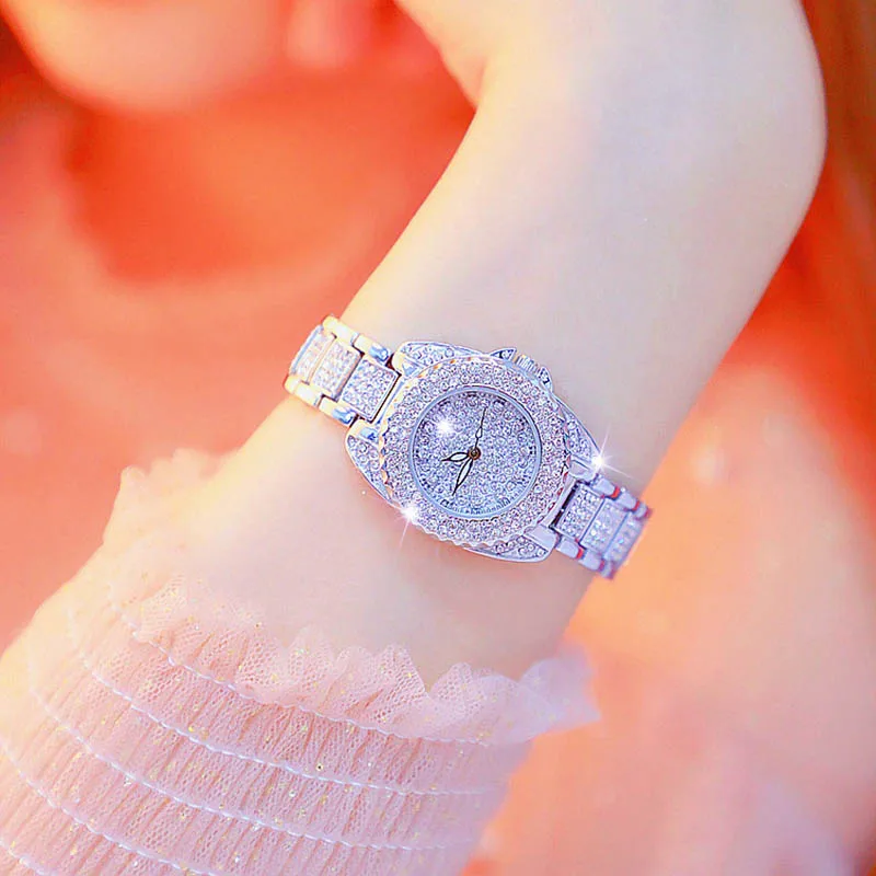 Женские часы из серебра 2019 пробы женские с браслетом стали Montre Femme | Наручные