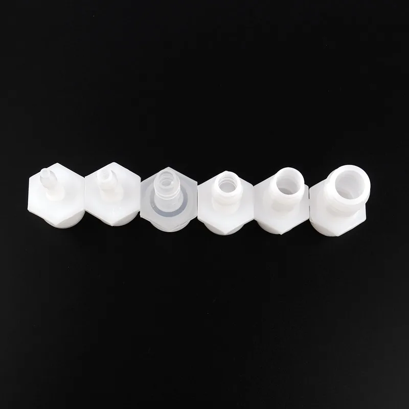 50 шт. 1/2 inch 4 ~ 20 мм Мужская нить прямой разъем белый пластиковый